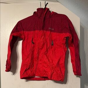 Marmot Two-Tone Red Precip Windbreaker